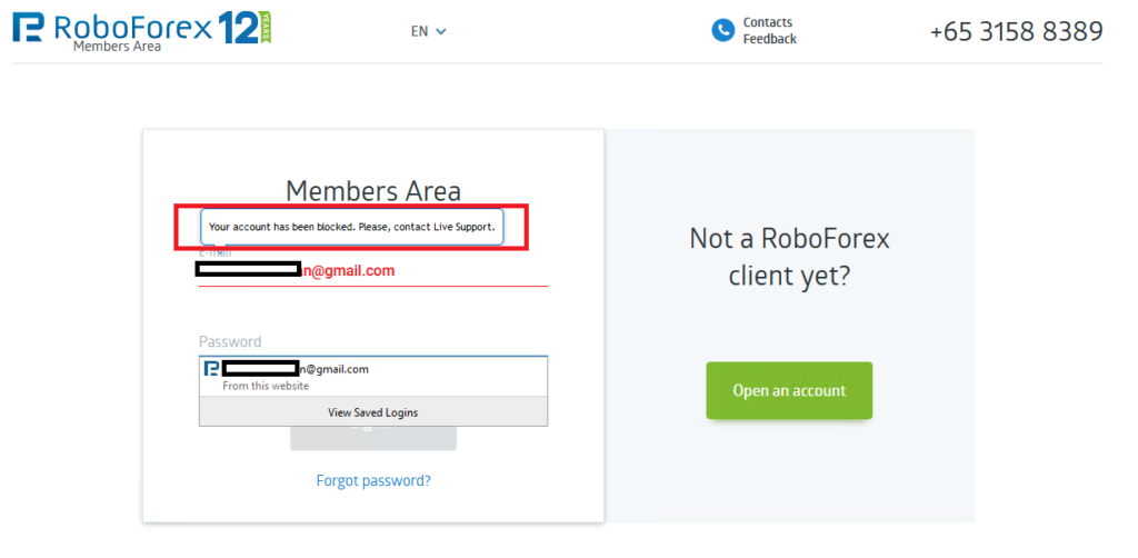 ثبت نام در روبوفارکس | عدم ارایه سرویس به ایرانیان!!! - آموزش بروکر روبو فارکس RoboForex - روبو فارکس